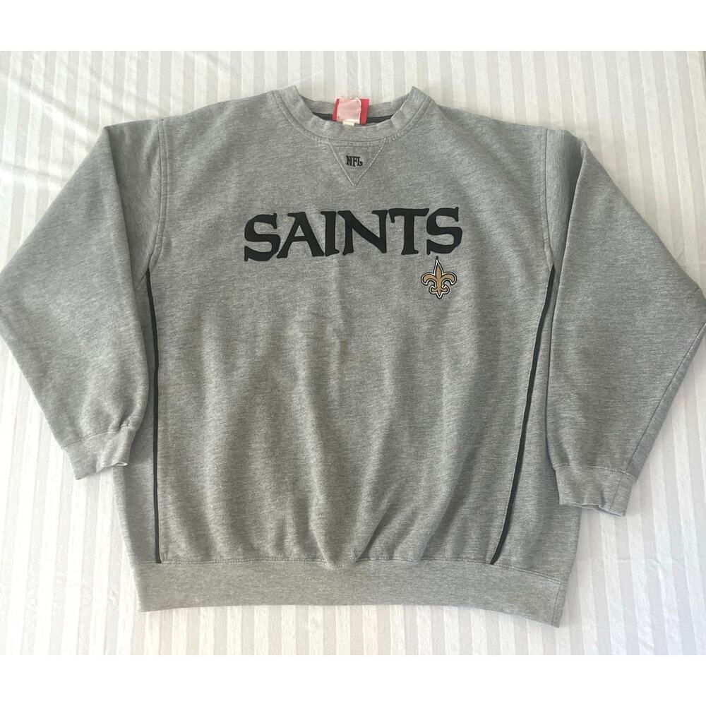 New Orleans Saints Embroidered Sweatshirt- NFL Branded - Size L
